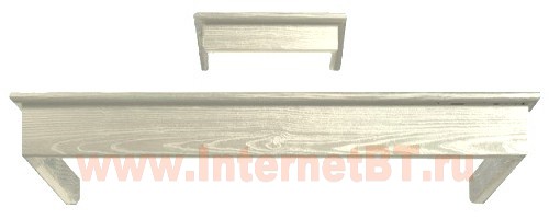 Деревянная рамка для вытяжки Smeg KCL900PO (бук окрашенный, кремовый)